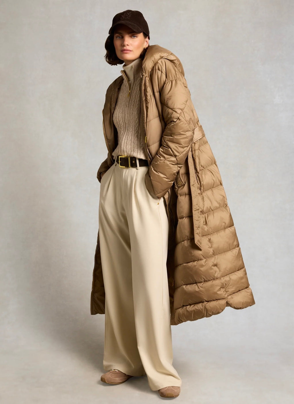 Holland Cooper Tacoma Zip Through Cardigan Barley