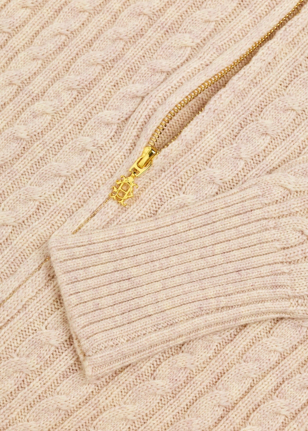 Holland Cooper Tacoma Zip Through Cardigan Barley