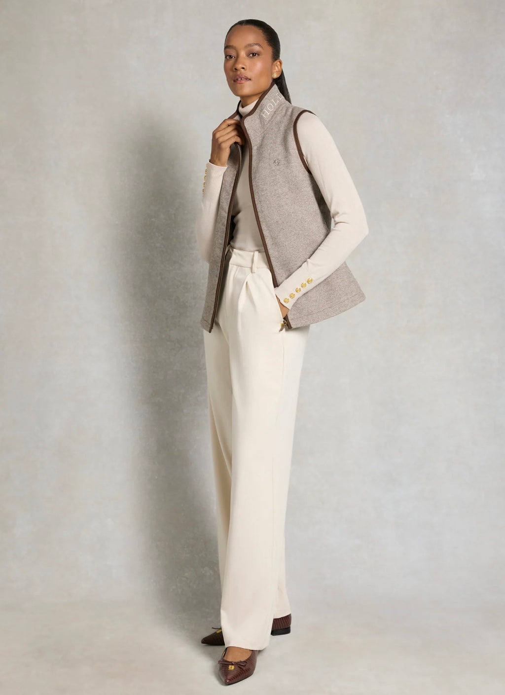 Holland Cooper Hillford Country Gilet - Sahara Twill