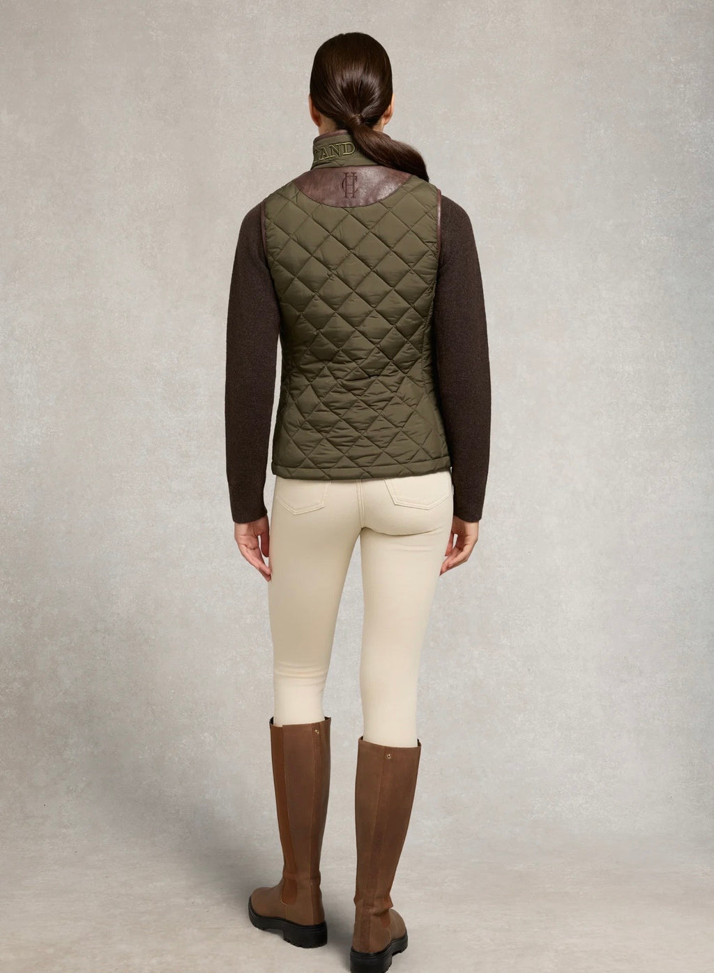 Holland Cooper Lightweight Country Gilet Khaki