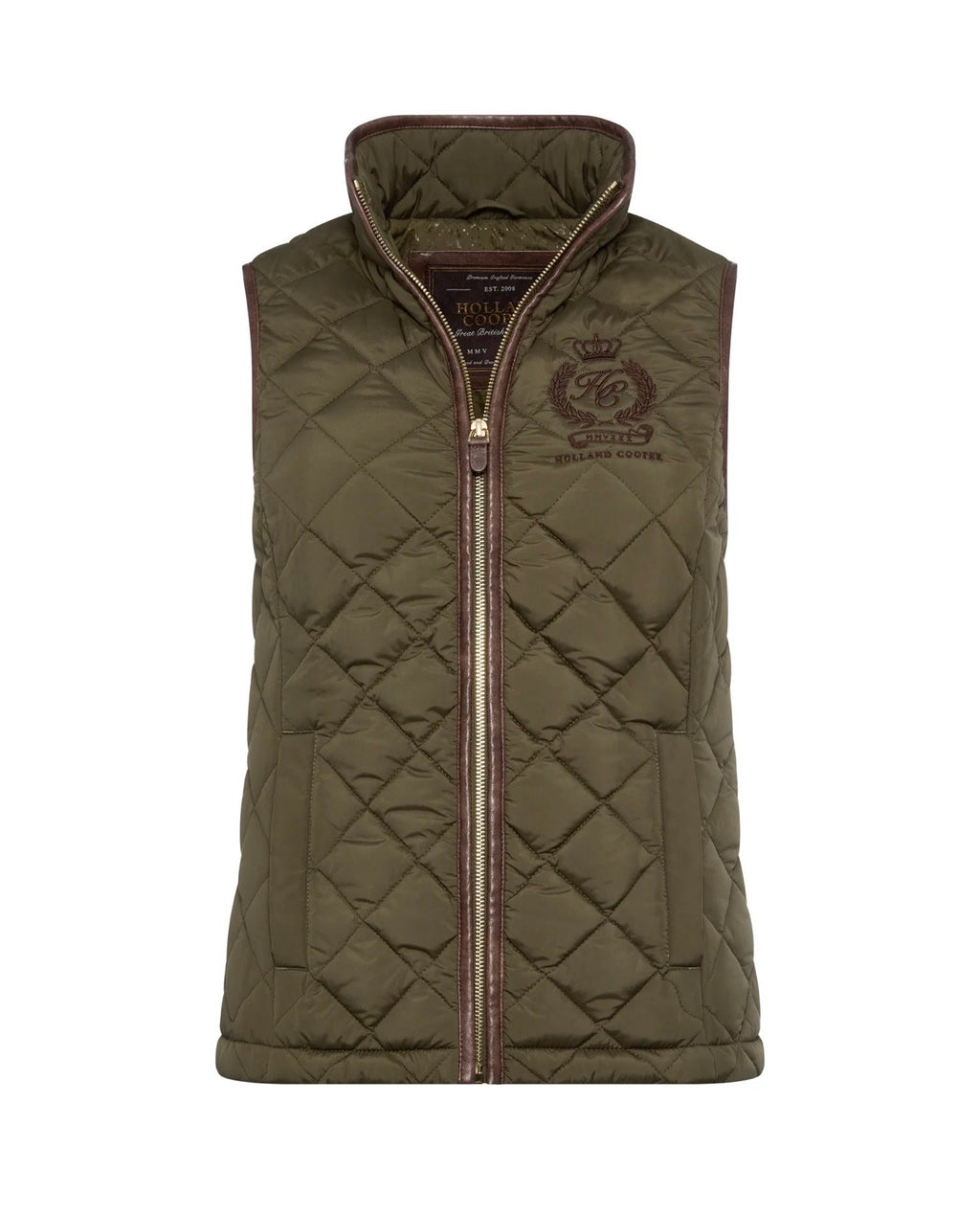 Holland Cooper Lightweight Country Gilet Khaki