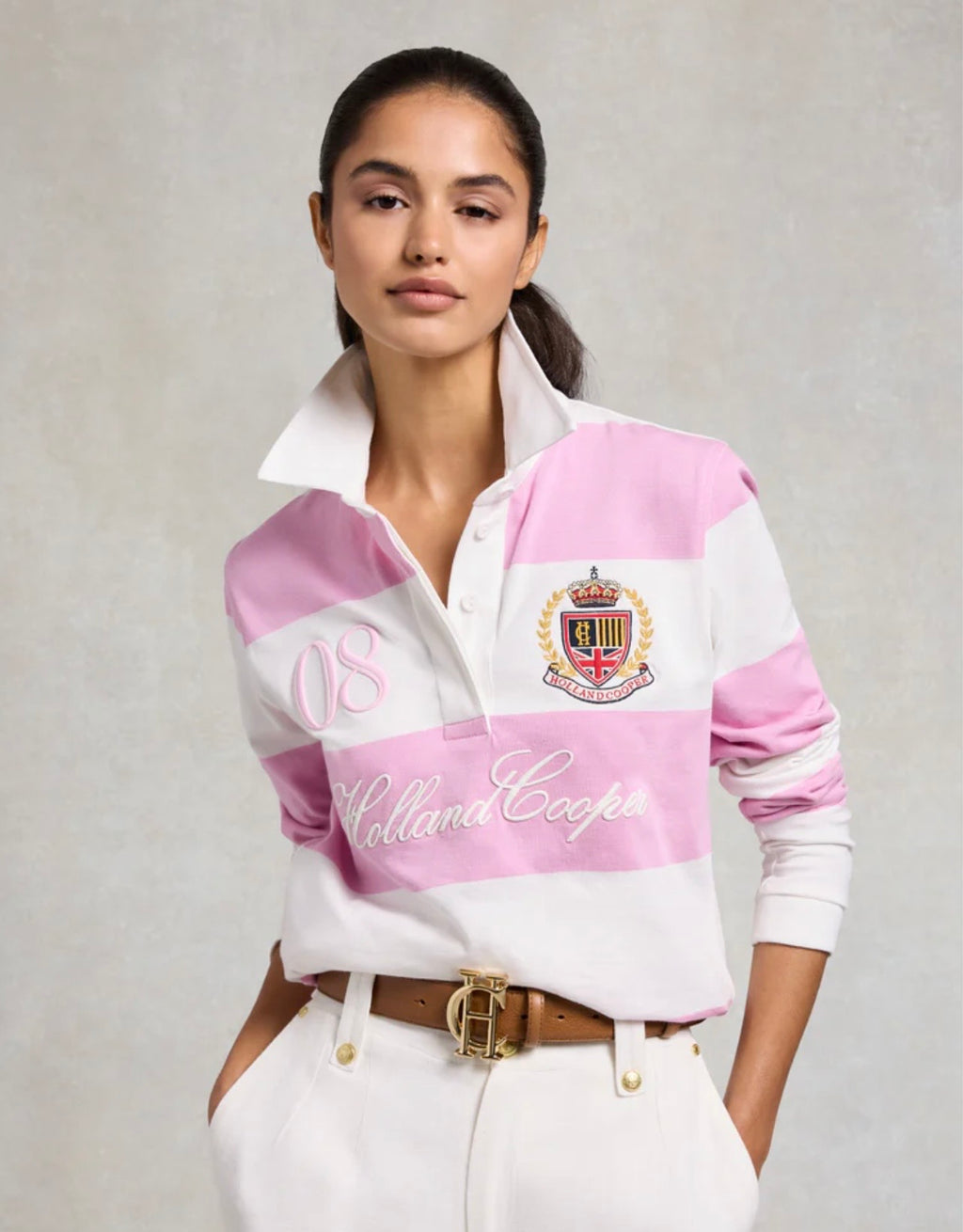 Holland Cooper Stripe Rugby Shirt