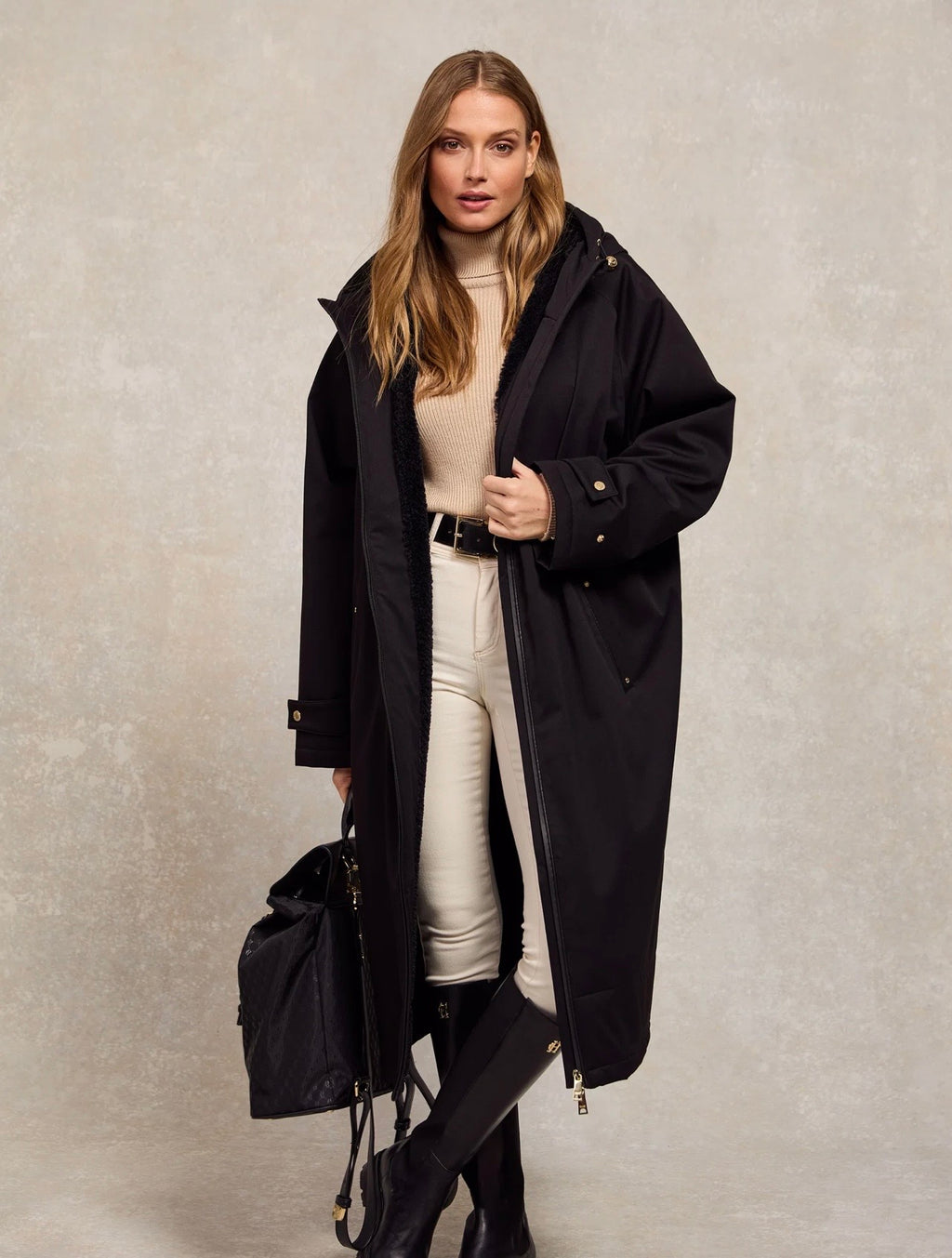 Holland Cooper One-Size Waterproof Coat Black