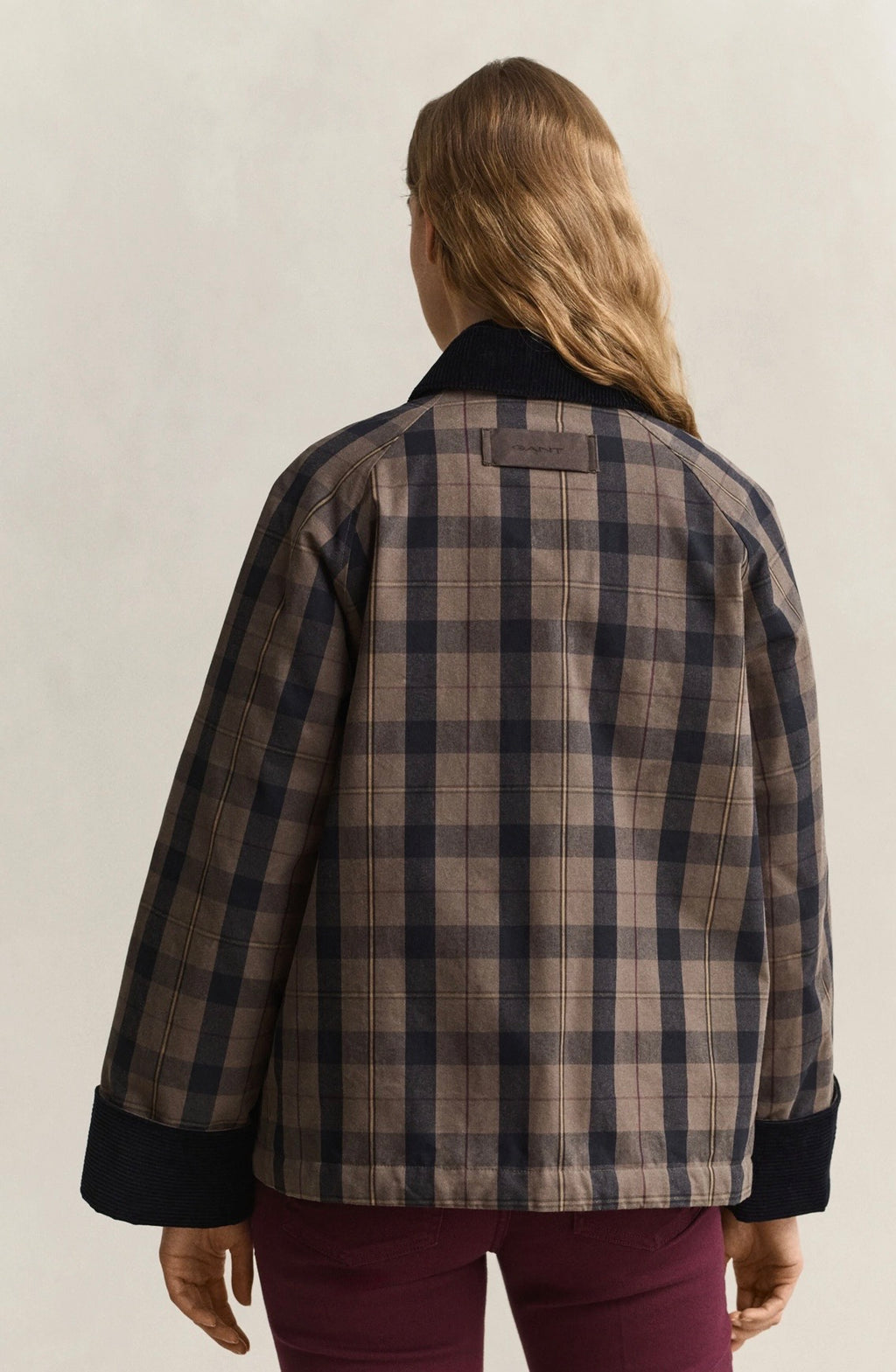 GANT Check Waxed Jacket
