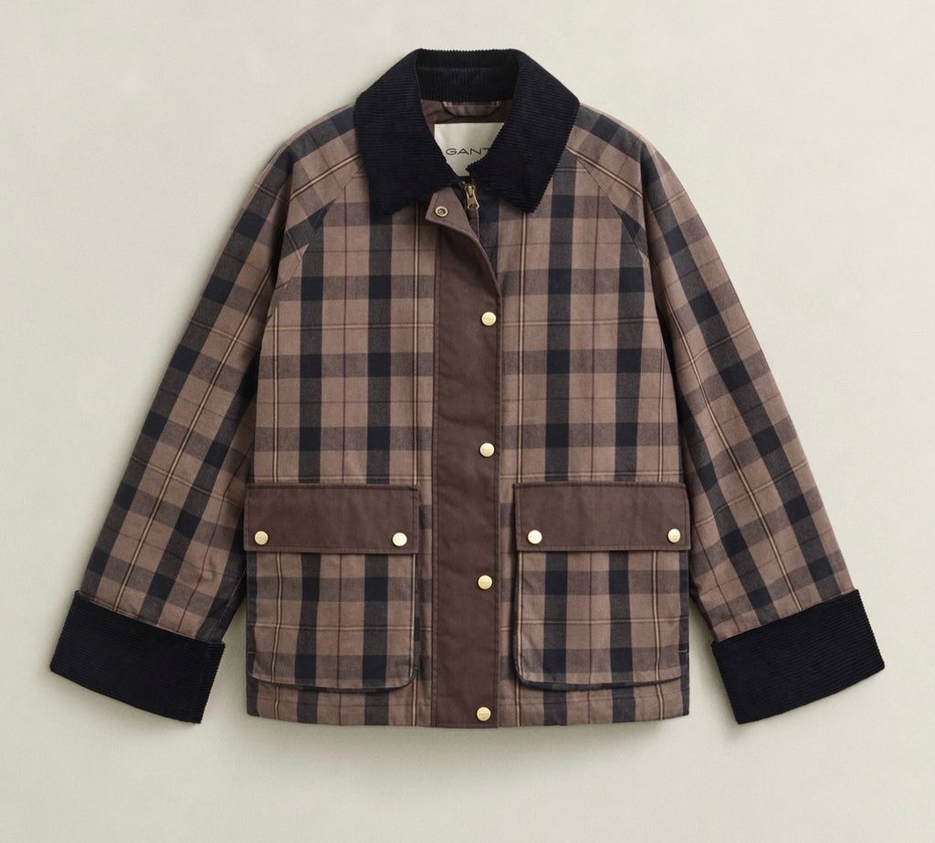 GANT Check Waxed Jacket