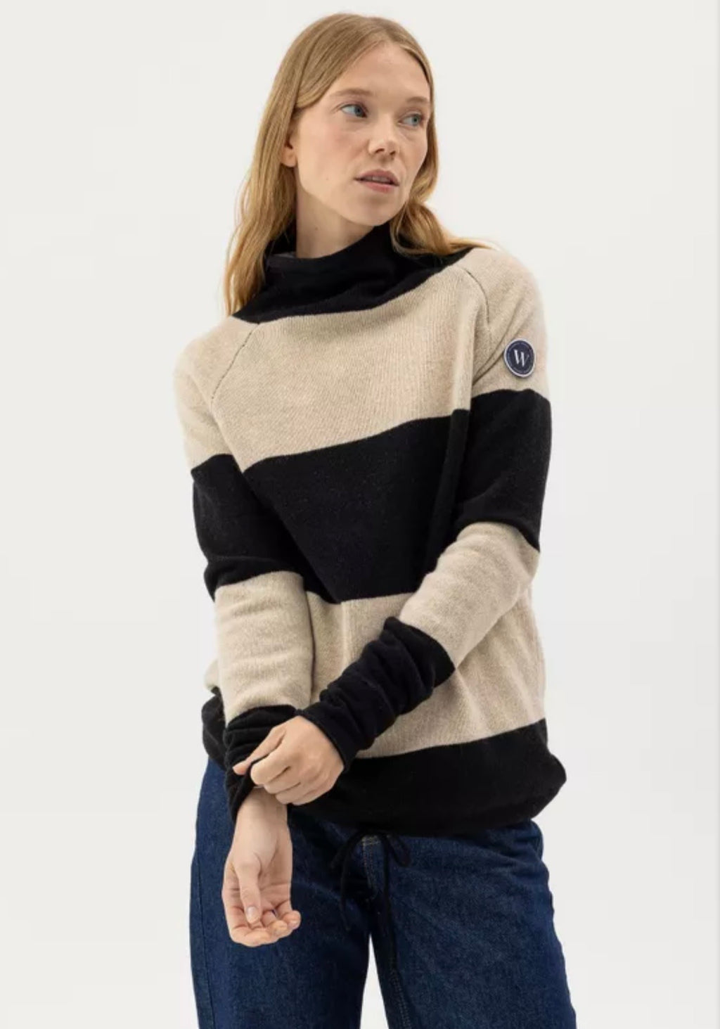 Holebrook Sweden Martina WP Knitted windproof sweater in wool blend