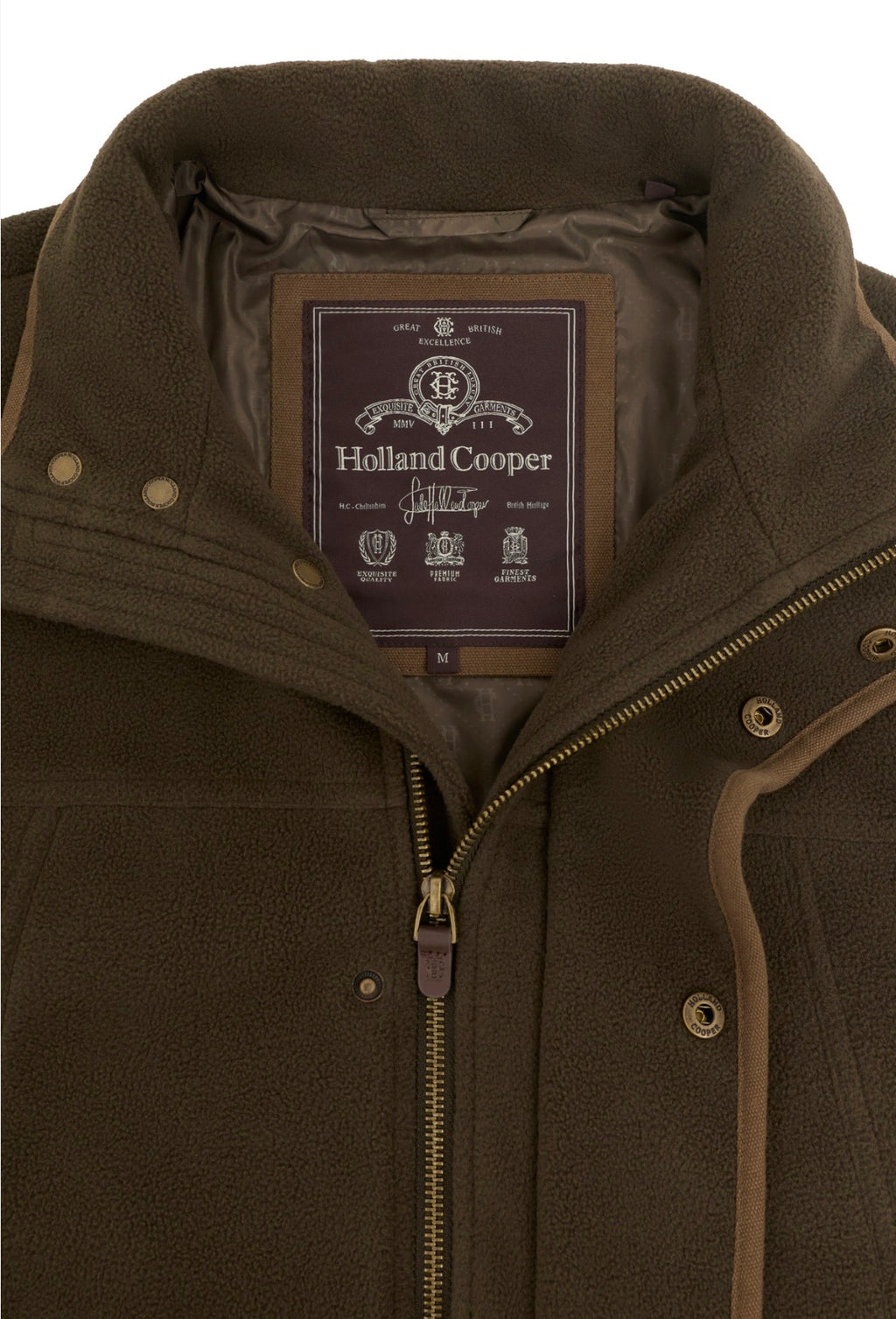 Holland Cooper Men's Fleece Field Jacket - Khaki