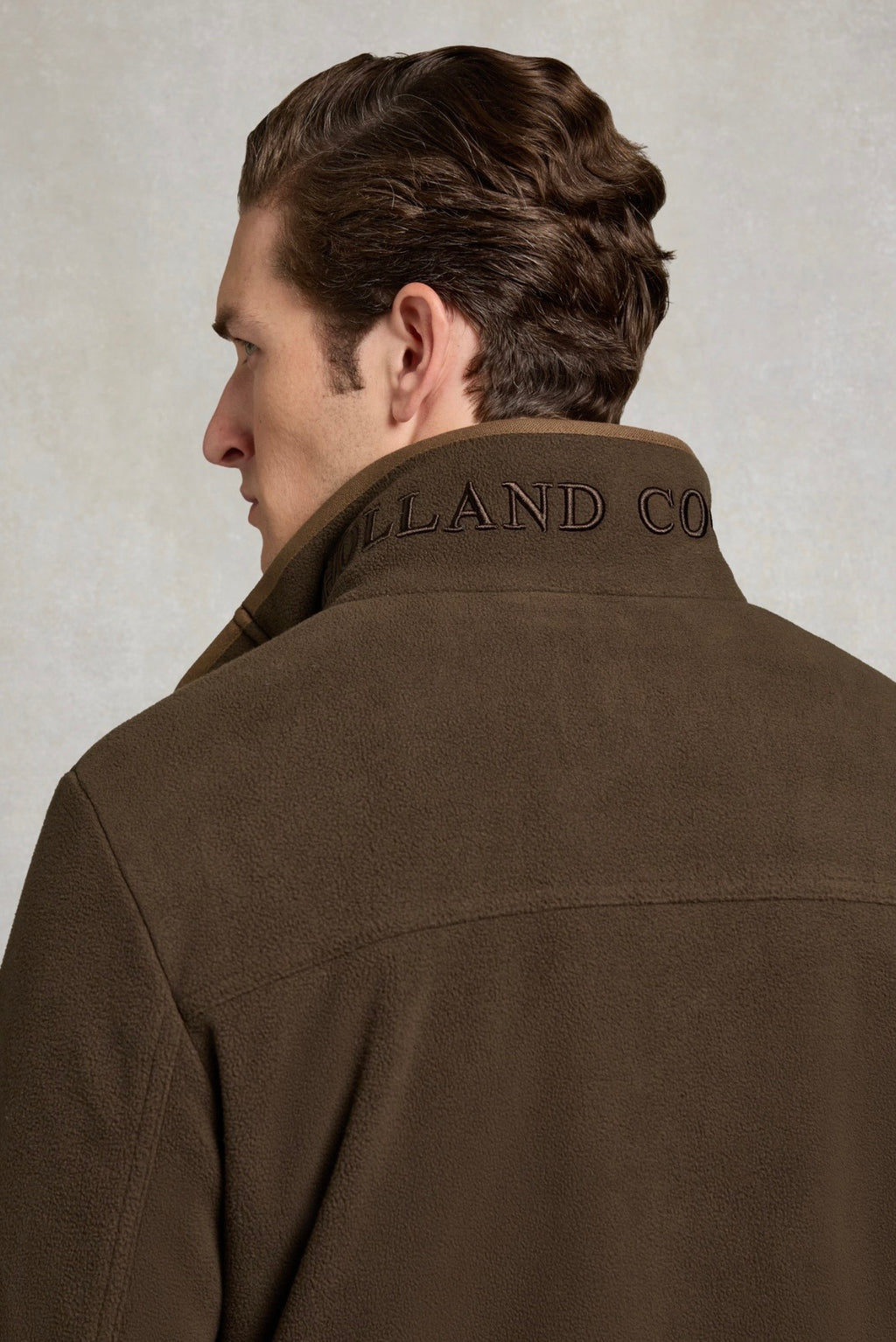 Holland Cooper Men's Fleece Field Jacket - Khaki