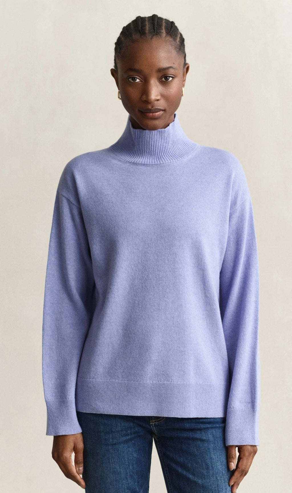 GANT Superfine Lambswool Mock Neck Sweater