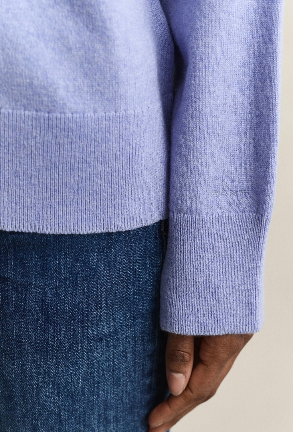 GANT Superfine Lambswool Mock Neck Sweater