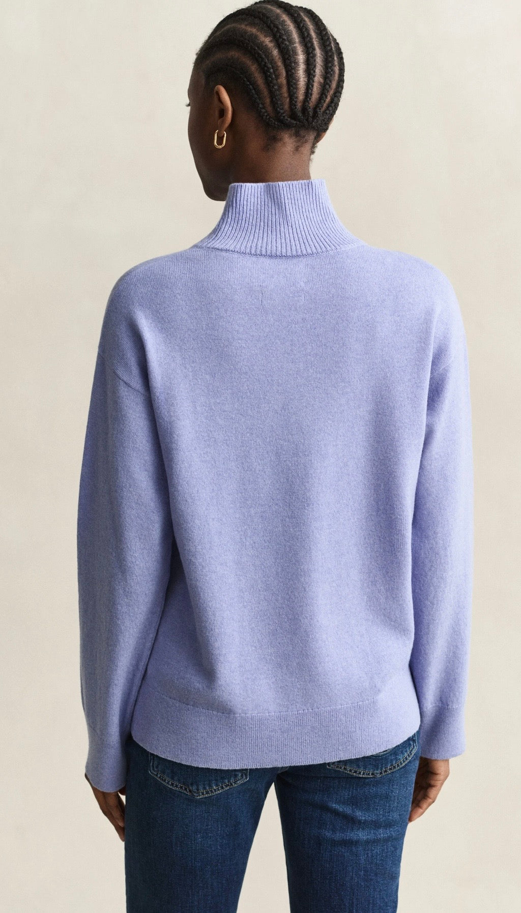 GANT Superfine Lambswool Mock Neck Sweater