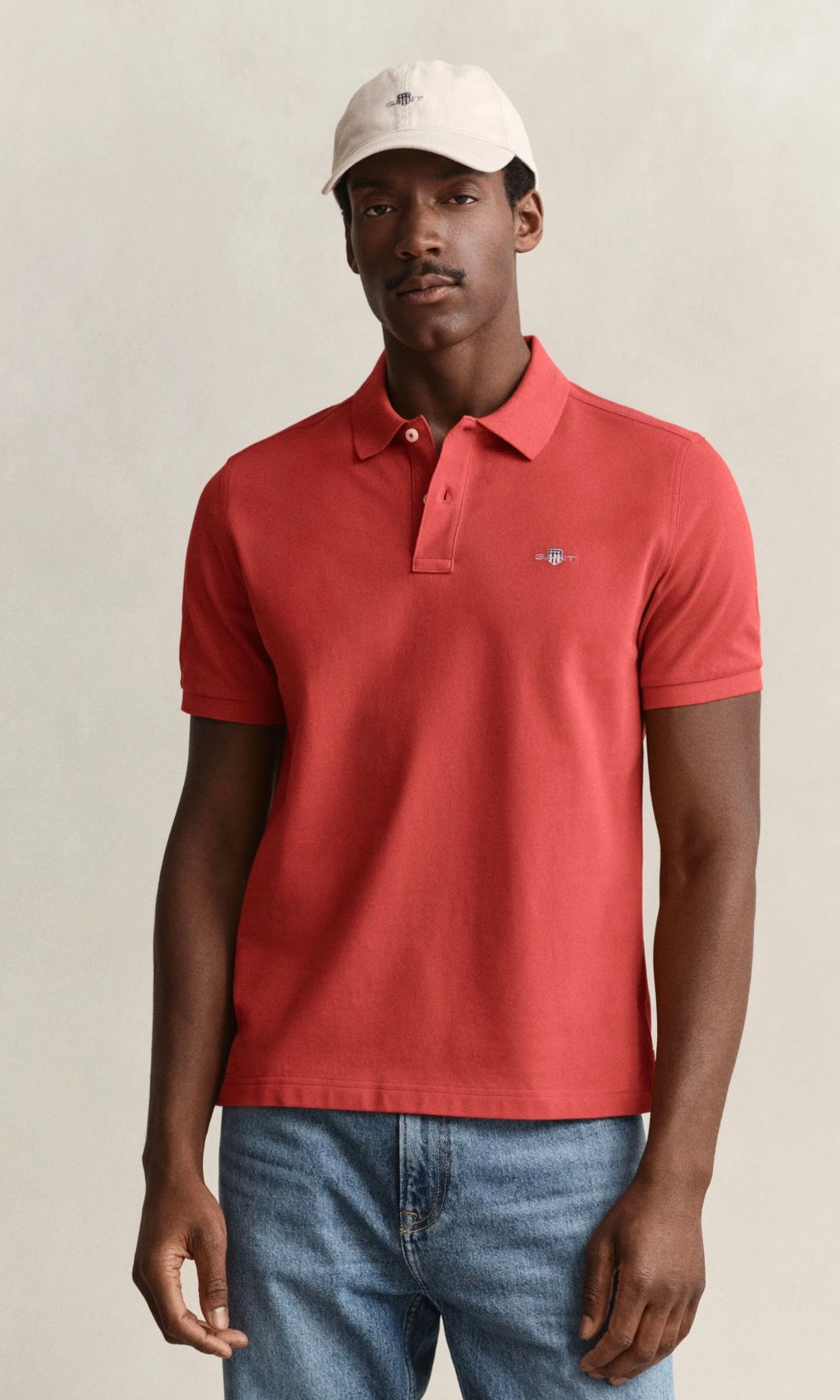 GANT Classic Regular Polo Shirt Maple Fire