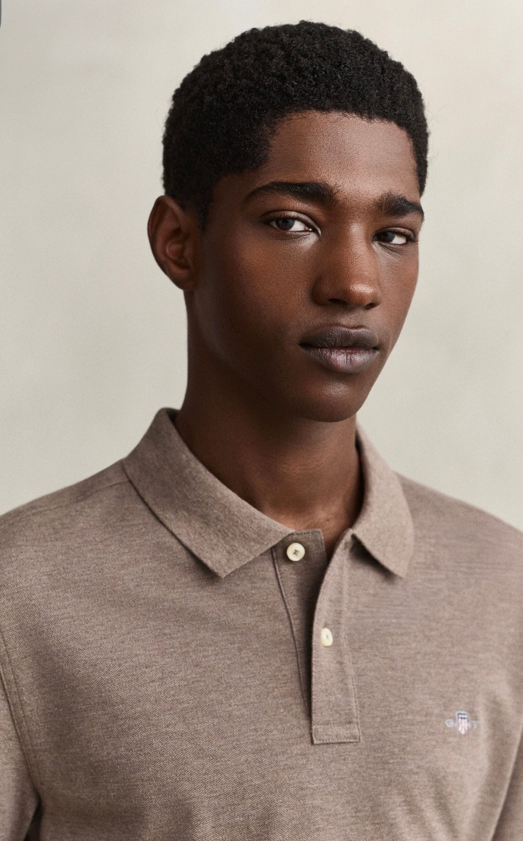 GANT Classic Regular Polo Shirt Dark Hazelnut Melange
