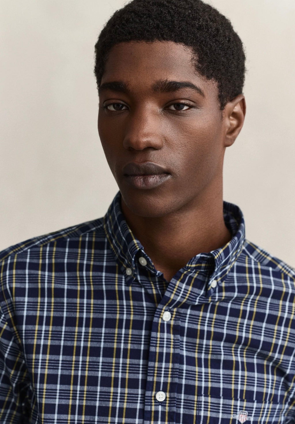 GANT Checked Archive Poplin Shirt Indigo