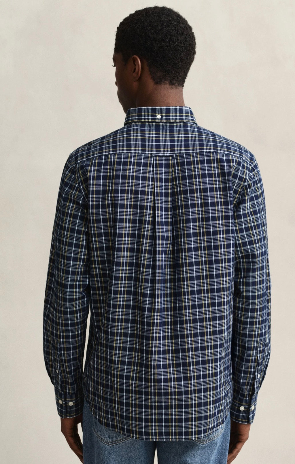 GANT Checked Archive Poplin Shirt Indigo