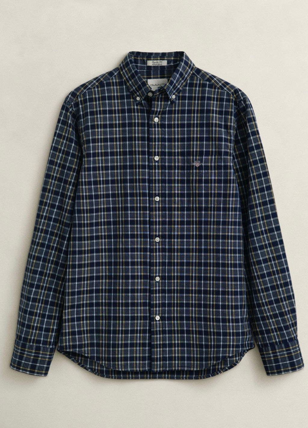 GANT Checked Archive Poplin Shirt Indigo