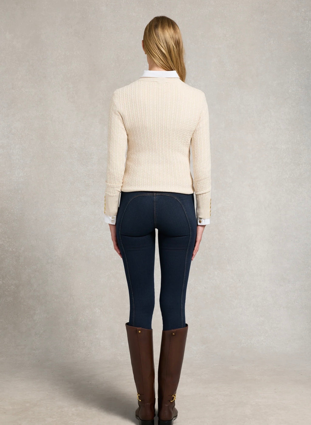 Princeton Crew Neck Knit Almond