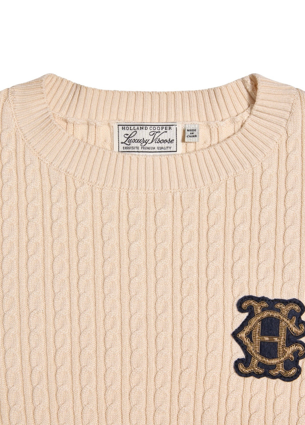 Princeton Crew Neck Knit Almond