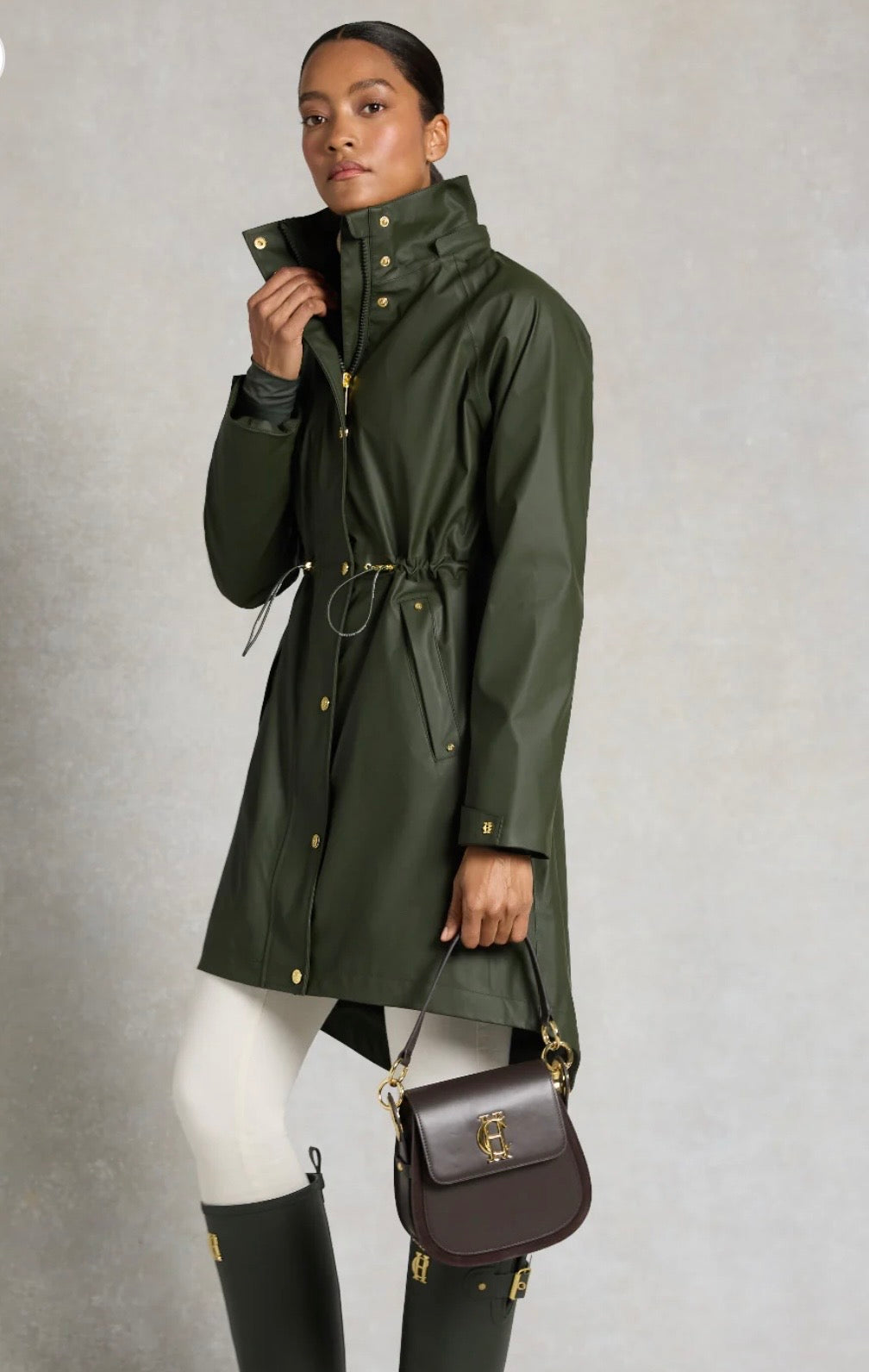 Chartwell rain parka Hunter green