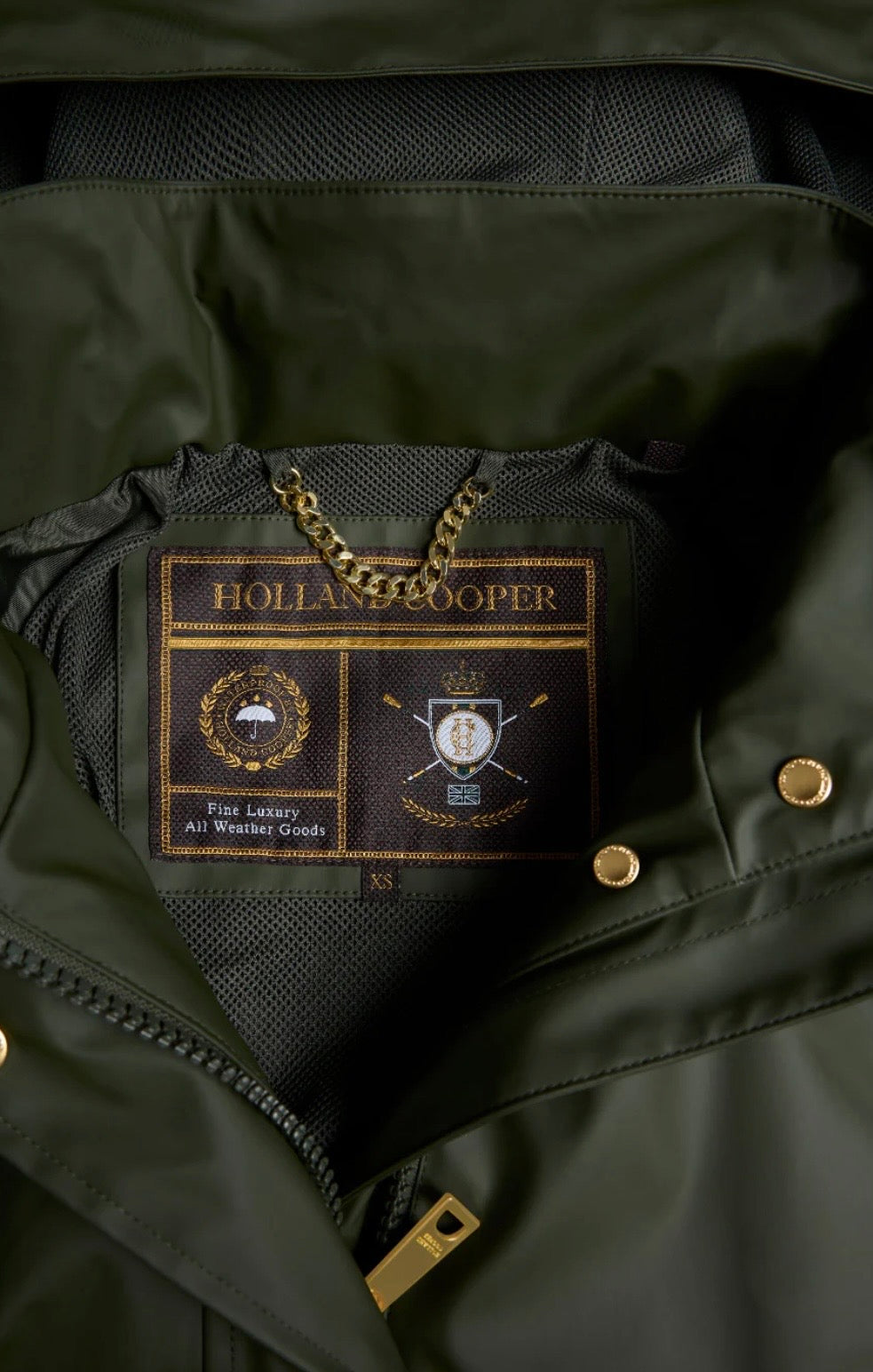 Chartwell rain parka Hunter green