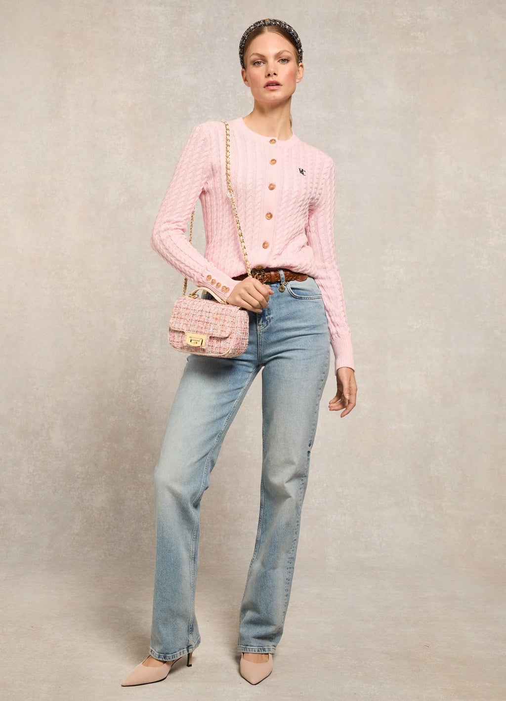 Cotswold Cardigan Soft Pink