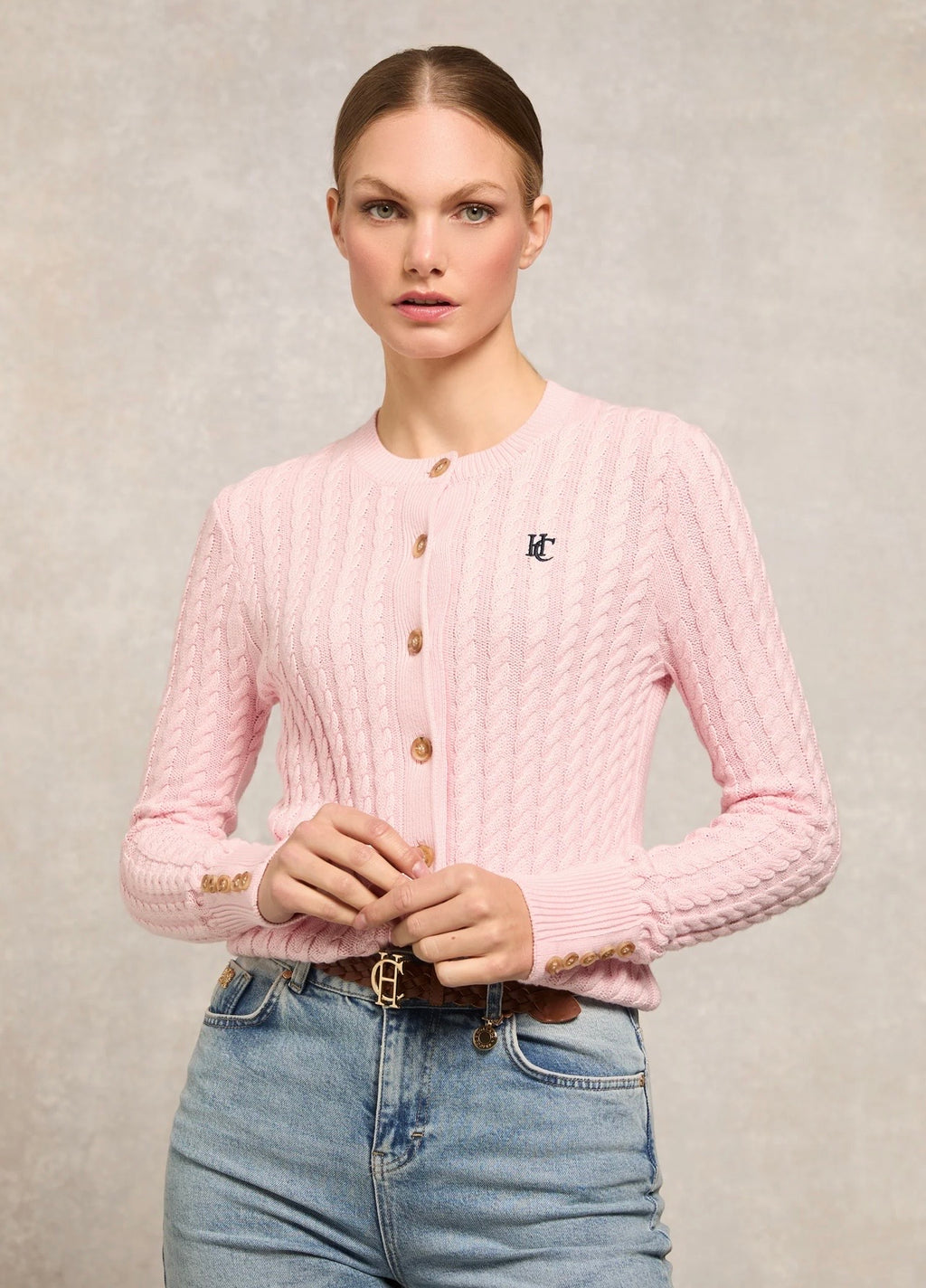 Cotswold Cardigan Soft Pink