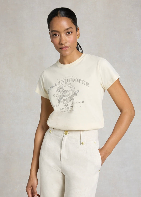 Ivy League Tee Ecru
