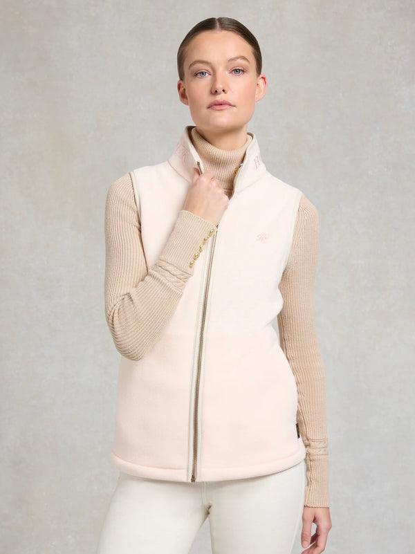 Country Fleece Gilet Palest Pink