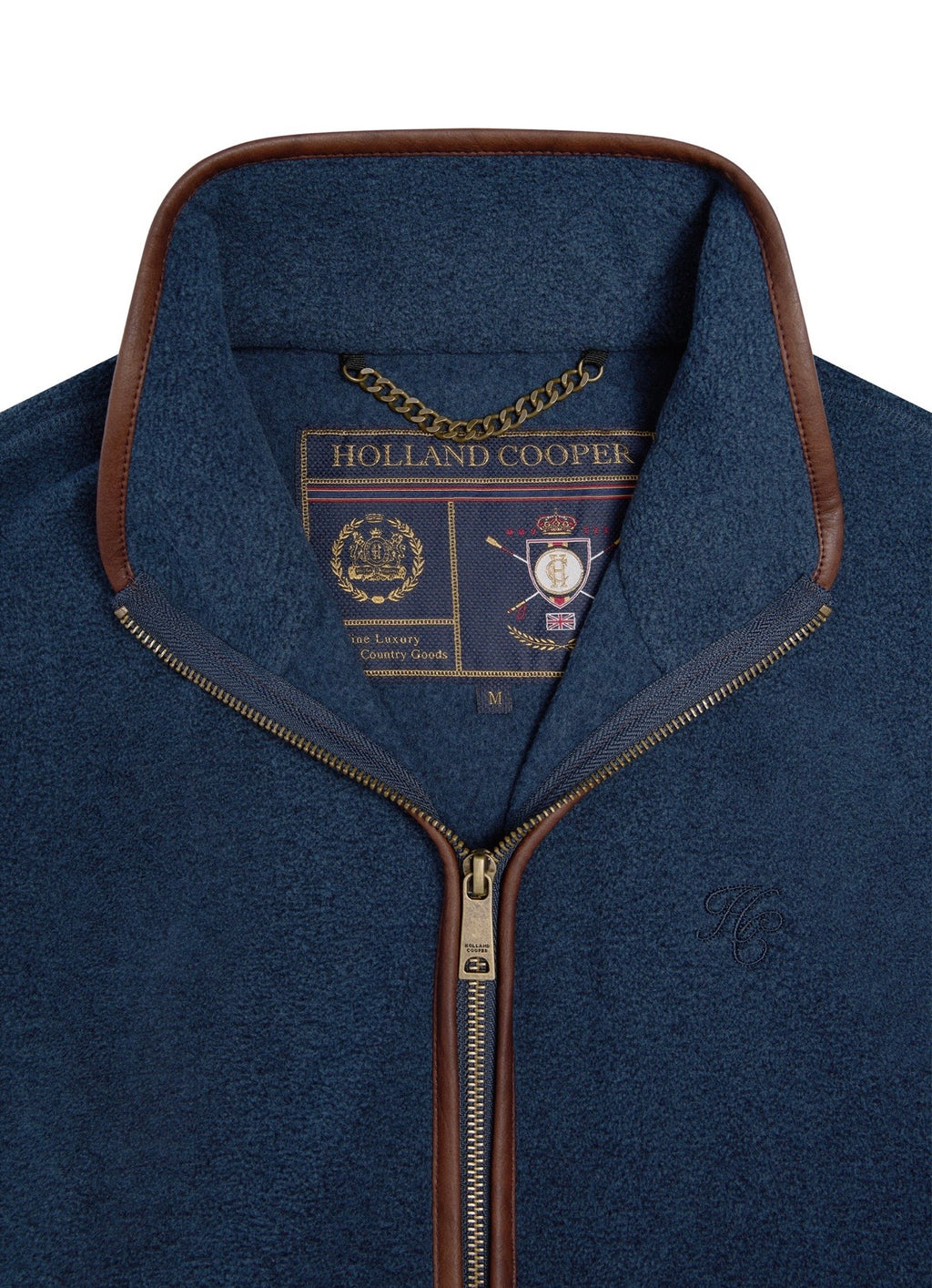 Men's Country Fleece Gilet Dusky Blue