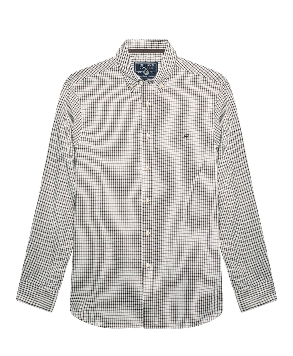 Men's Classic Woven Button Down Shirt Cheltenham Check Green