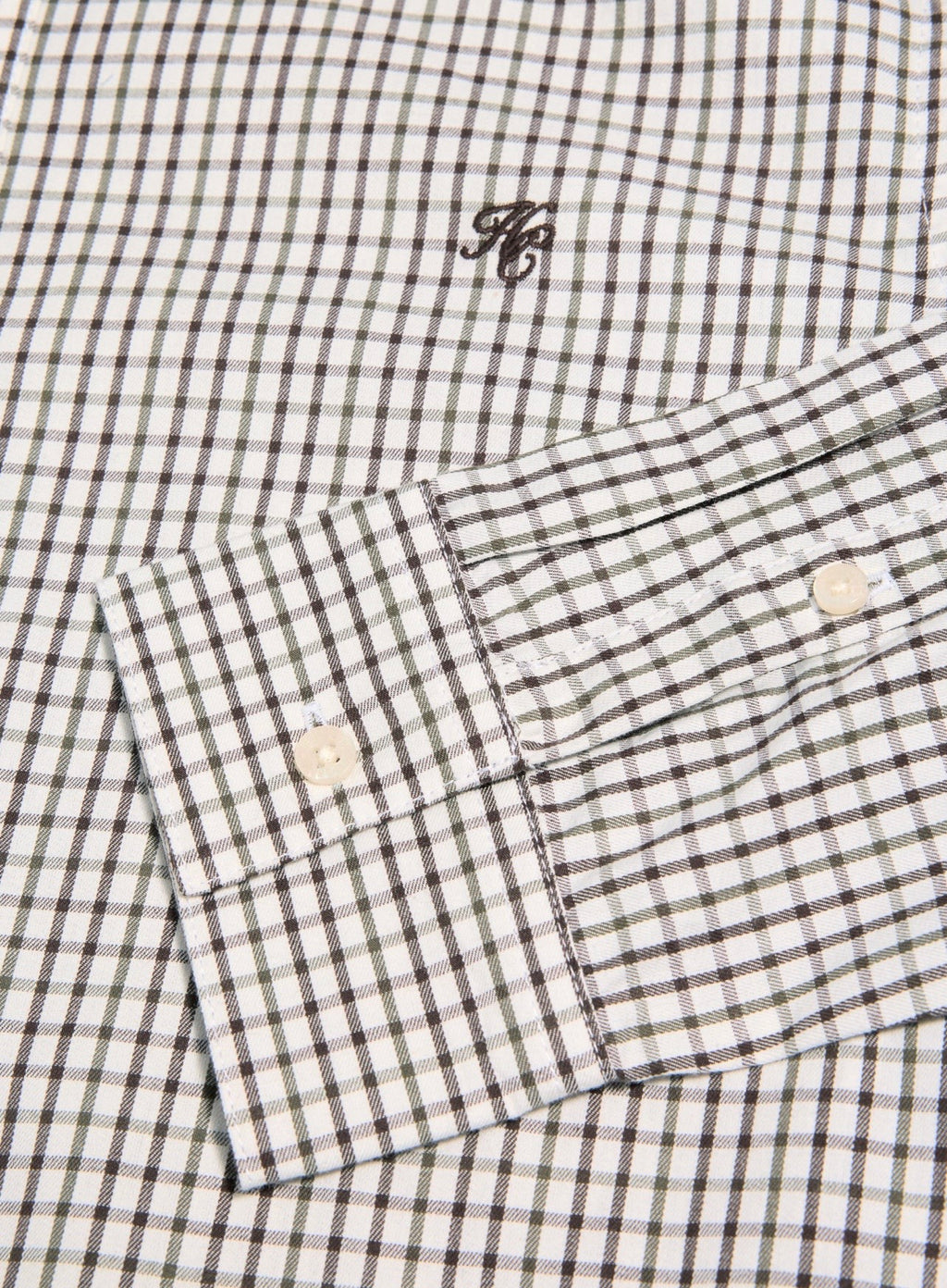 Men's Classic Woven Button Down Shirt Cheltenham Check Green