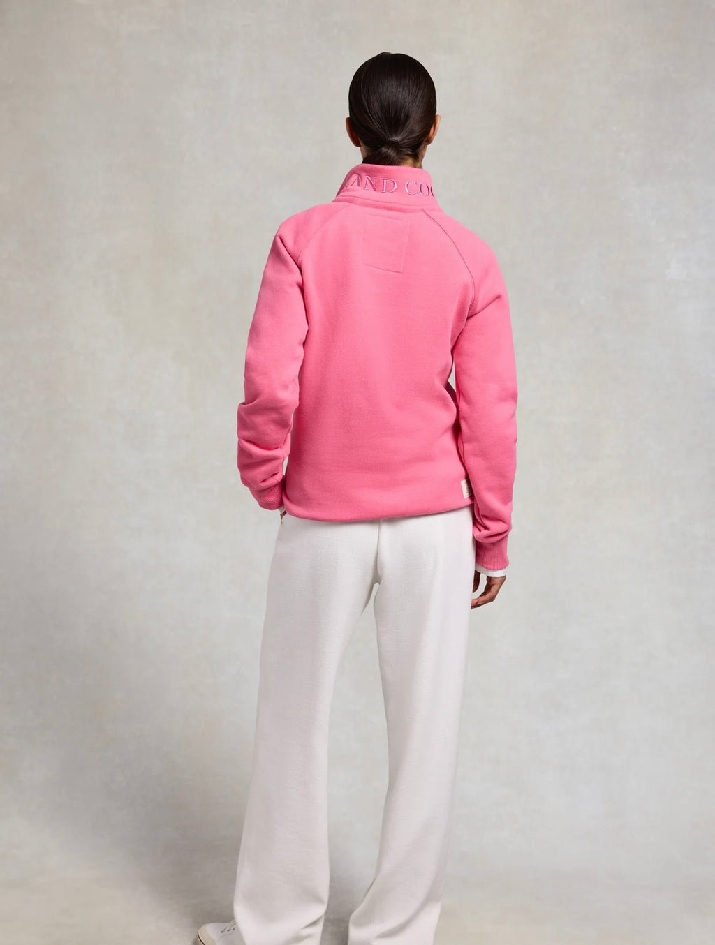 Sporting Goods Zip Henley Peony Pink