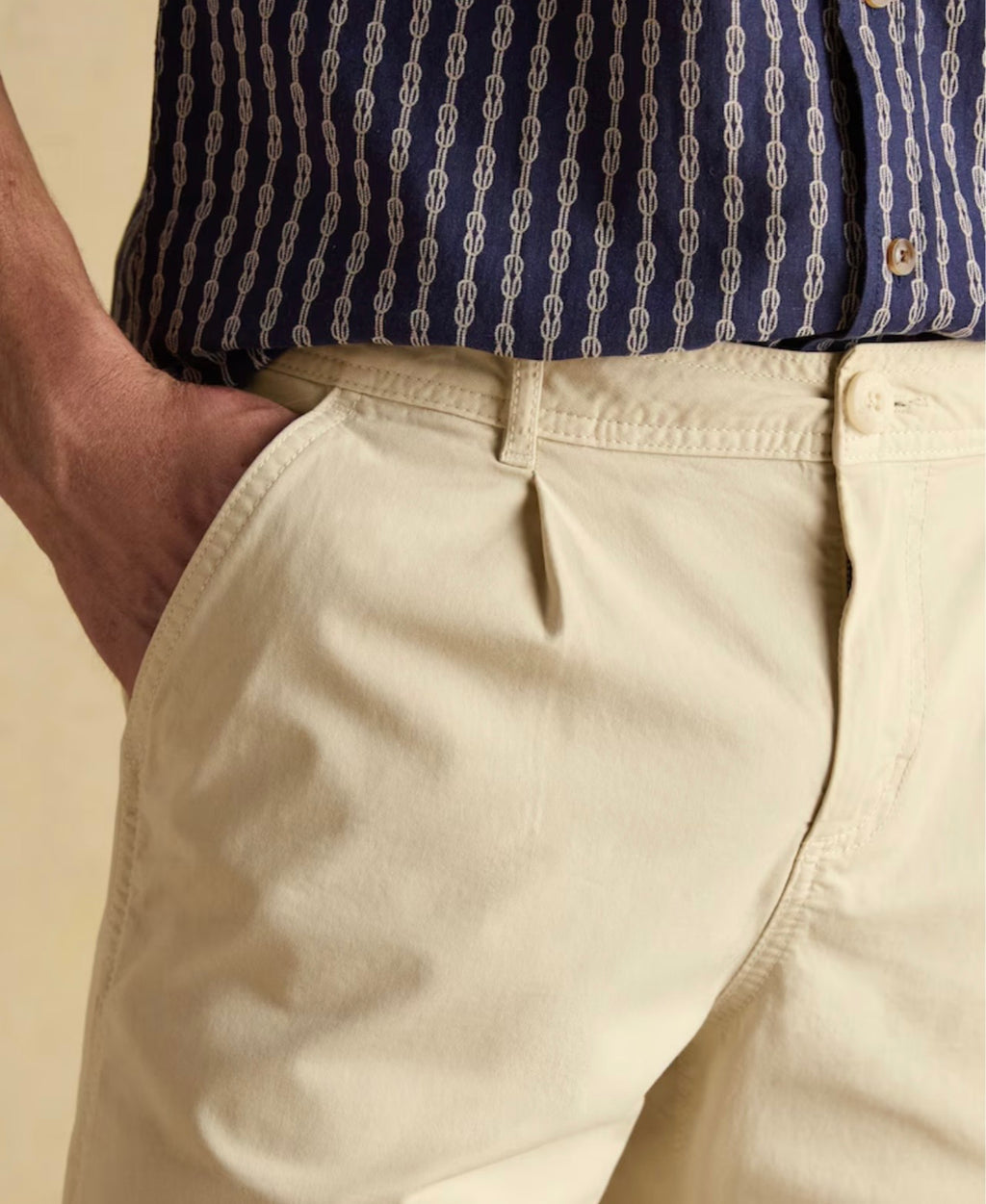 Joules Norfolk Sand Relaxed Fit Chino Shorts