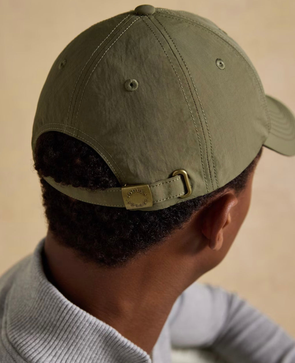 Daley Khaki Green Nylon Baseball Cap