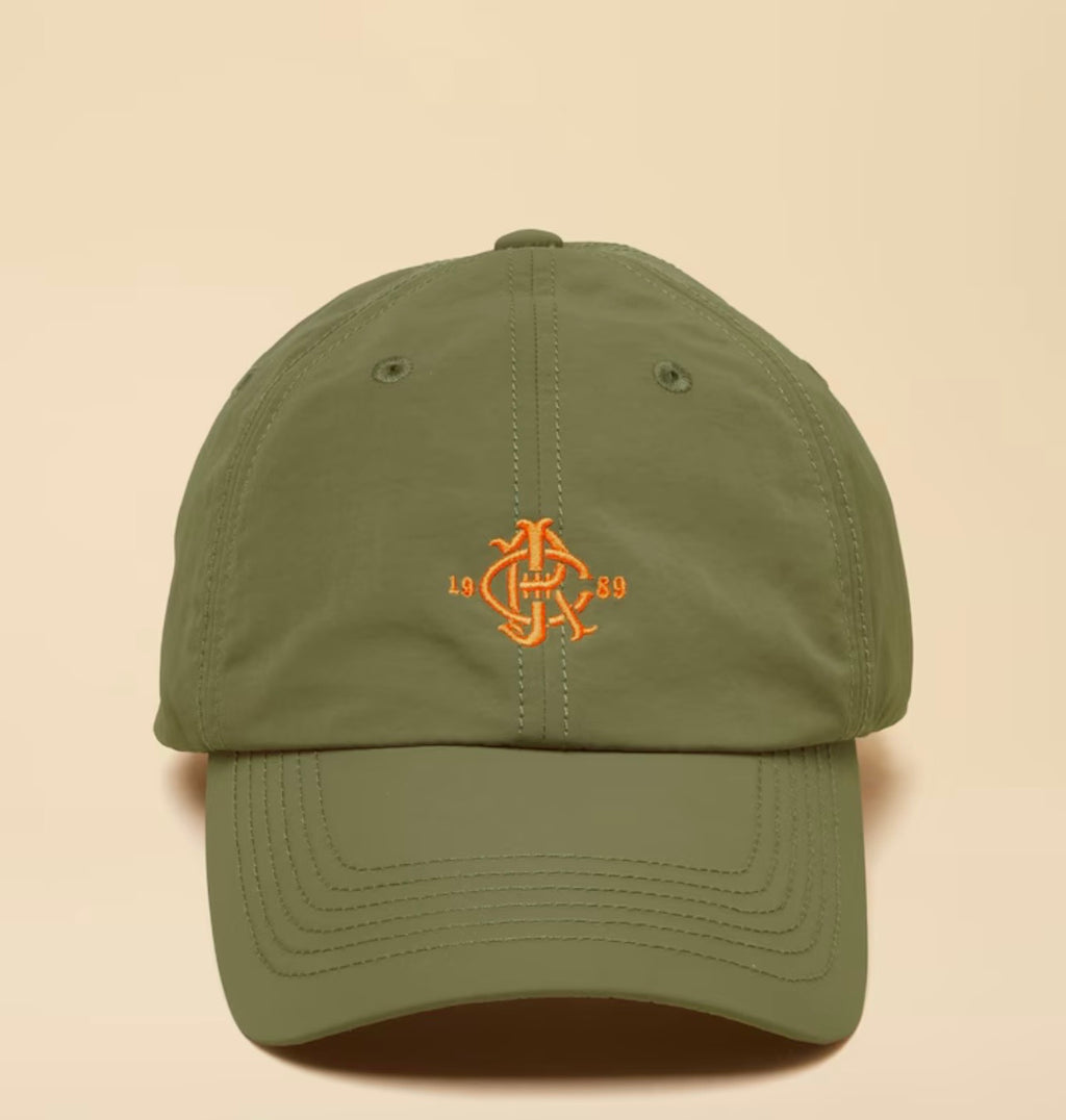 Daley Khaki Green Nylon Baseball Cap