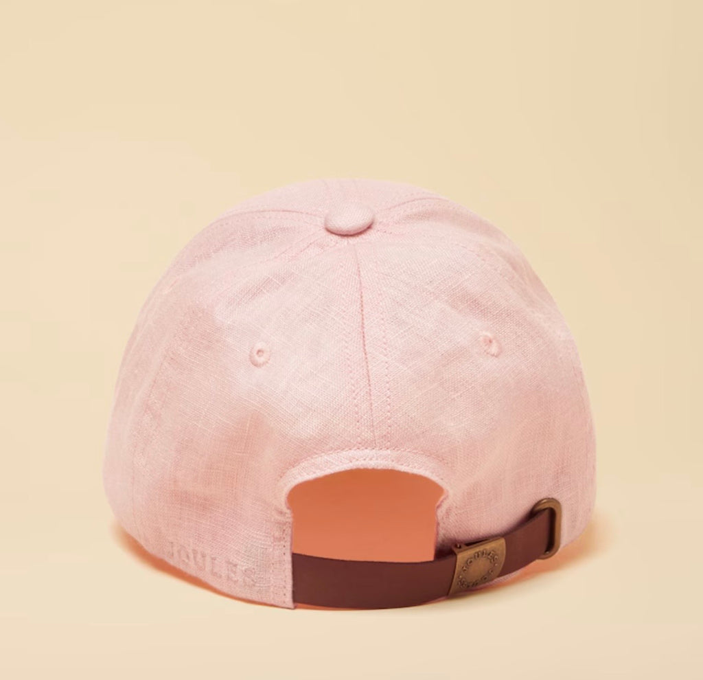 Daley Pink Linen Baseball Cap
