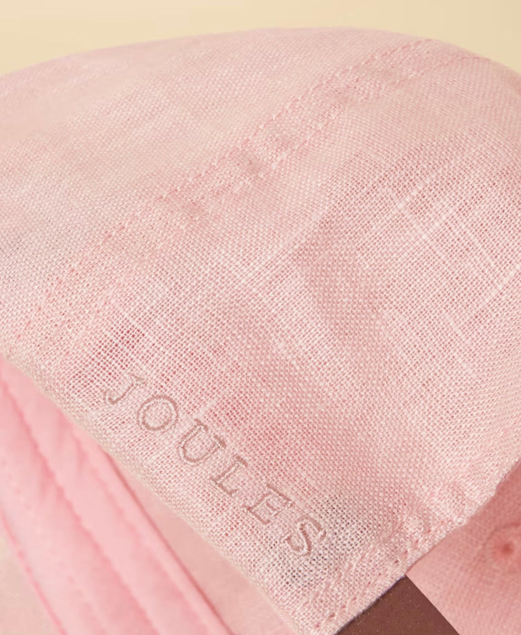 Daley Pink Linen Baseball Cap