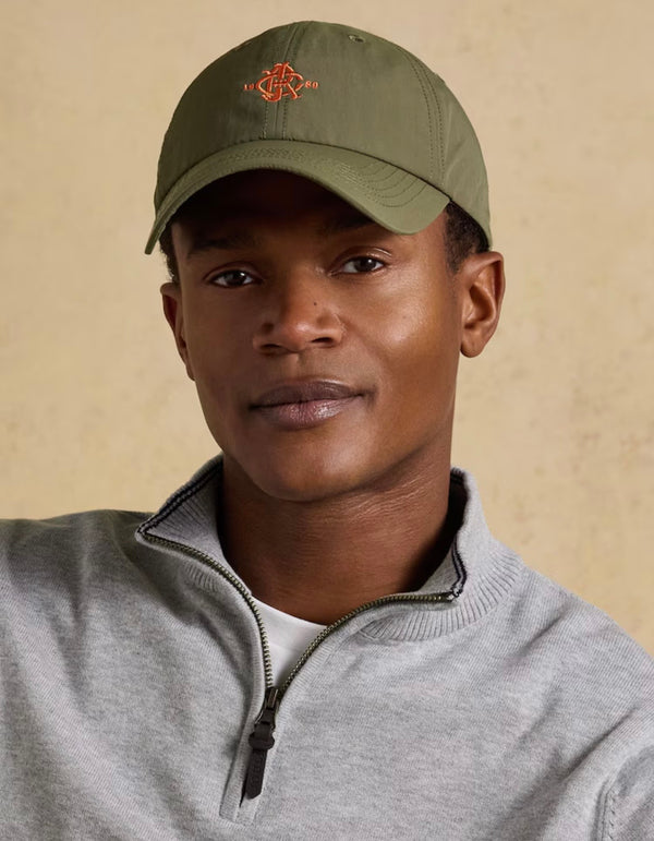 Daley Khaki Green Nylon Baseball Cap