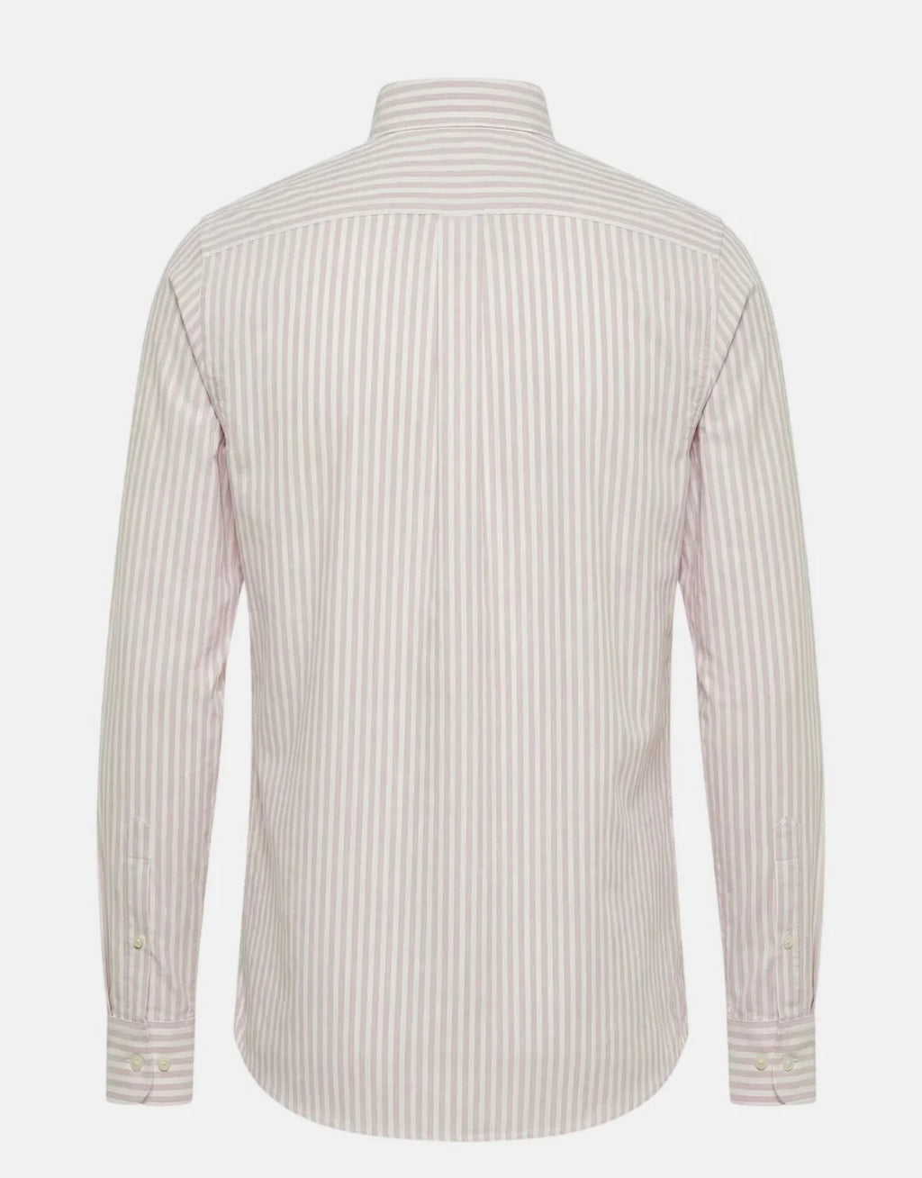 Cotton Oxford Stripe Button Down Shirt Magnolia