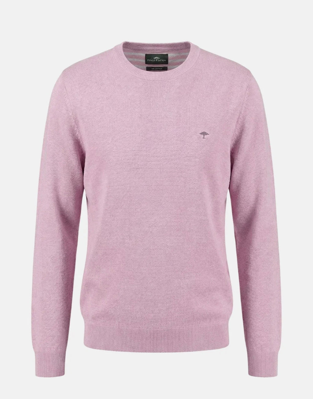 Fine Knit Air Cotton Crewneck Sweater Magnolia