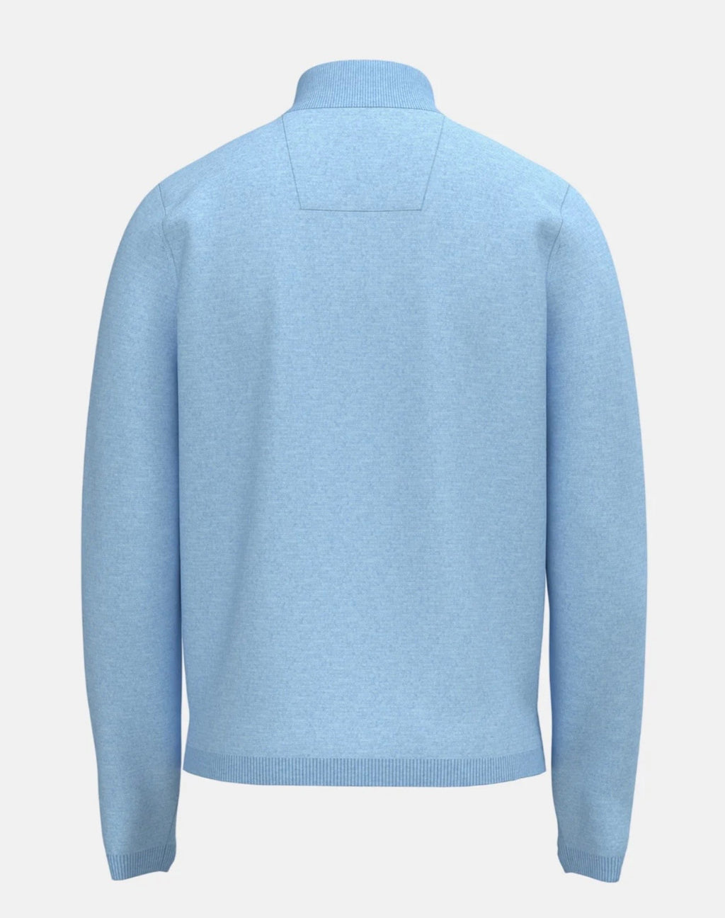 Fynch Hatton Fine Knit Air Cotton 1/4 Zip Sweater New Breeze