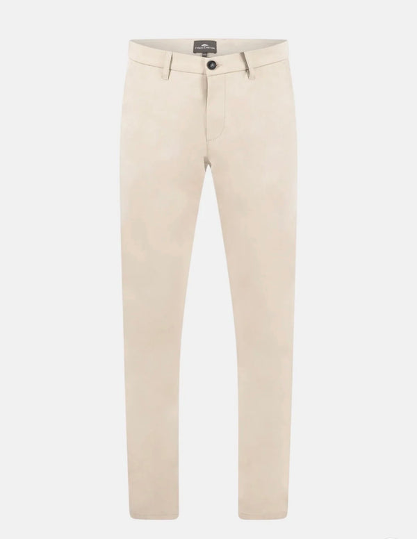 Five Pocket Stretch Cotton Chinos Beige