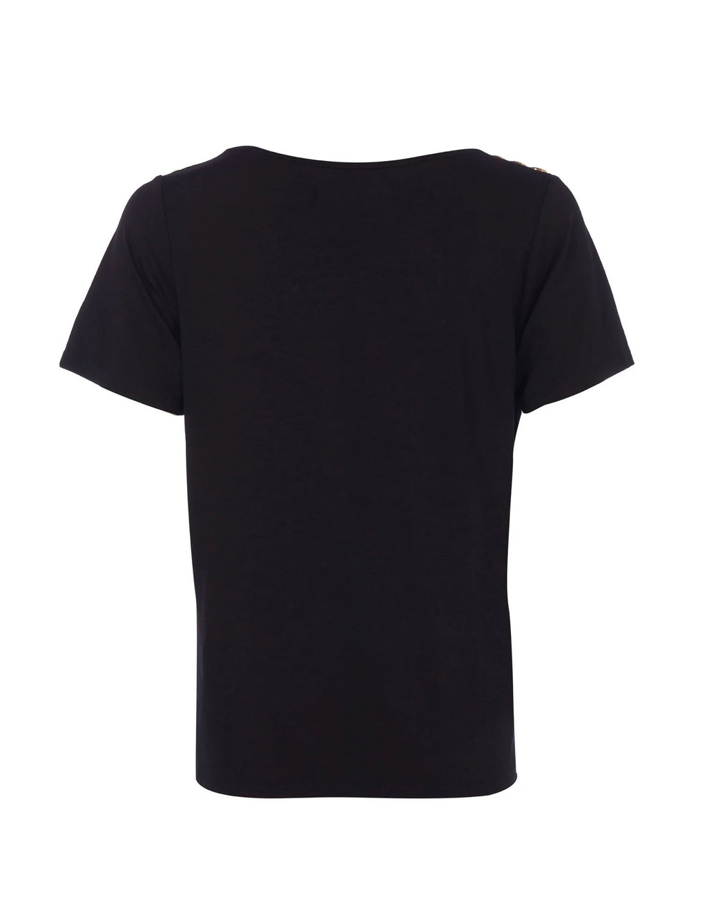 Holland Cooper Relax Fit V-Neck Tee Black
