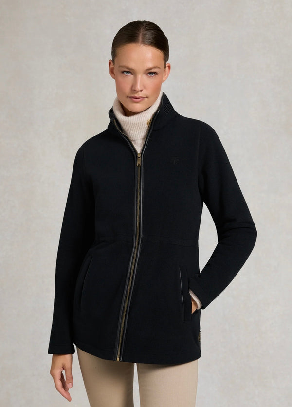 Holland Cooper Country Longline Fleece Black