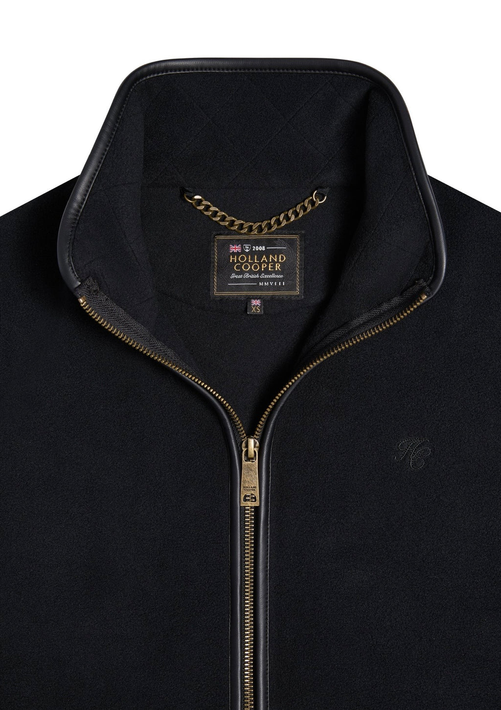 Holland Cooper Country Longline Fleece Black