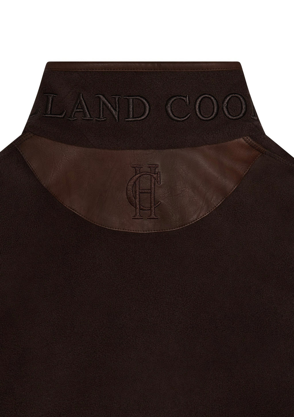 Holland Cooper Country Fleece Quarter Zip Chocolate