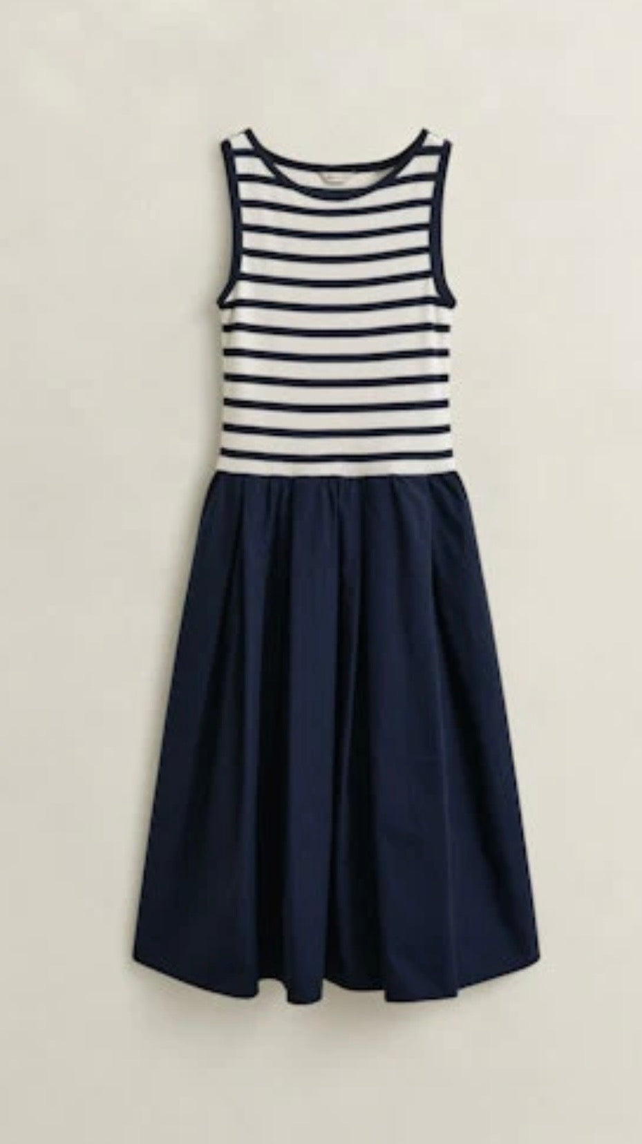 GANT Blue Sleeveless Jersey Midi Dress