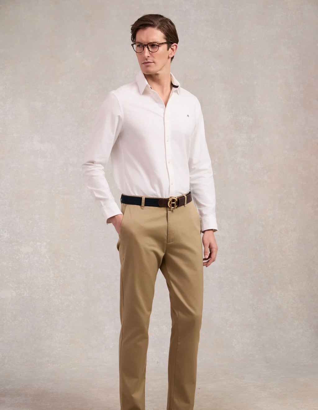 Holland Cooper Men's Classic Oxford Shirt White