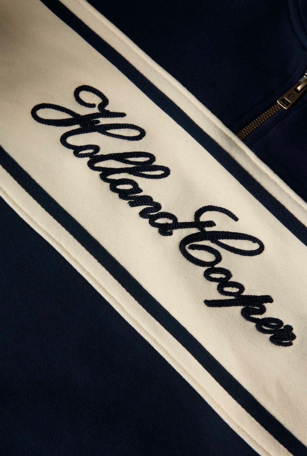Holland Cooper Signature Quarter Zip Sweat Ink Navy