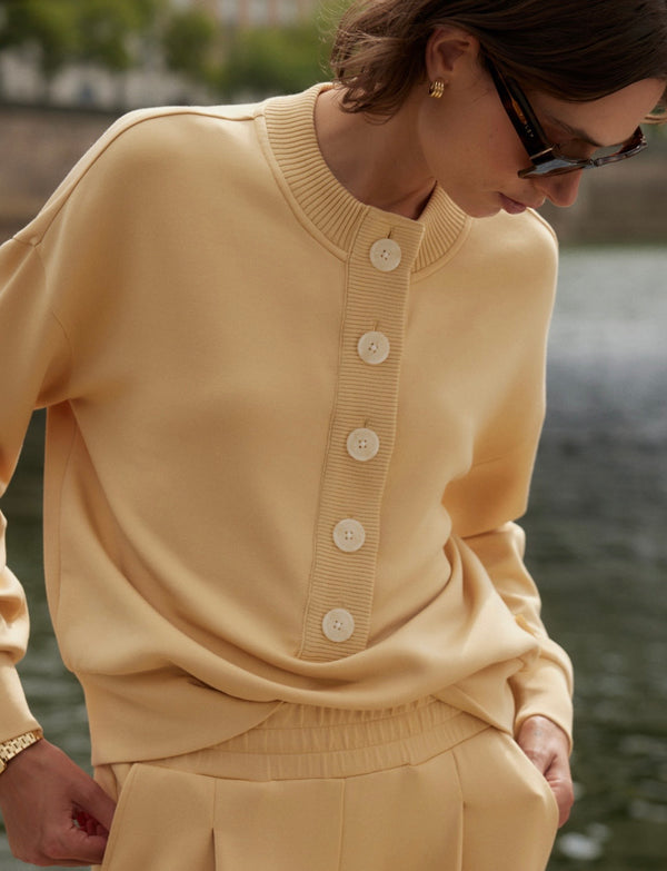 Varley Reena Button Front Sweat